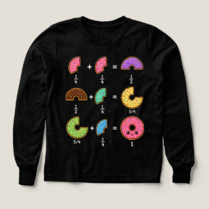Donut Fractions Learning Math Humor Tri-Blend Shirts