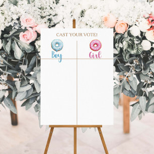 Donut Gender Reveal Boy Or Girl  Voting  Foam Board