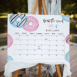 Donut gender reveal Guess the due Date calendar Poster<br><div class="desc">Donut gender reveal Guess the due Date calendar
Matching items available.</div>