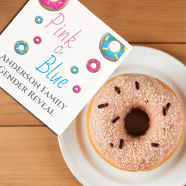 Donut Gender Reveal Napkins (Creator Uploaded)