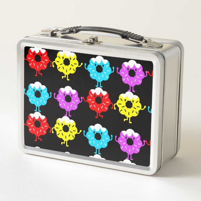 Donut Gifts And Decor Metal Lunch Box (Front)