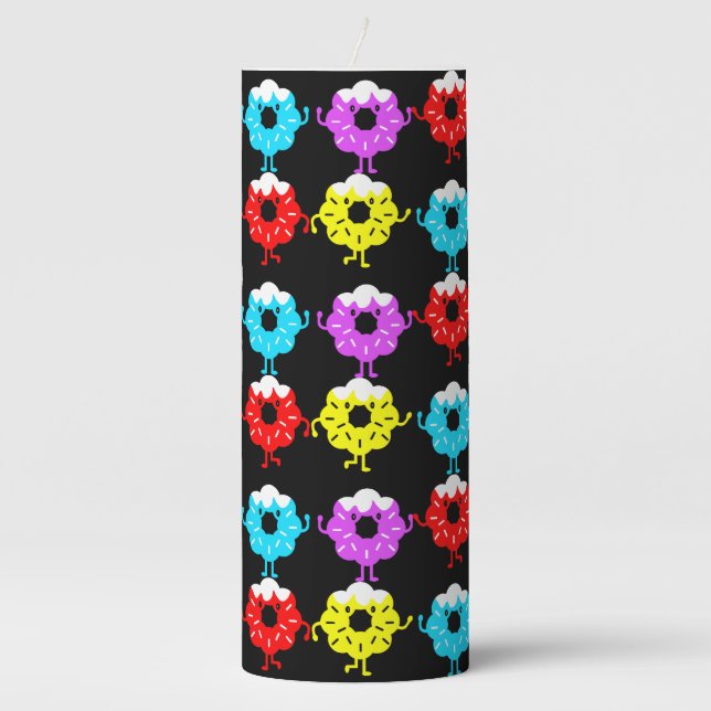 Donut Gifts And Decor Pillar Candle (Front)
