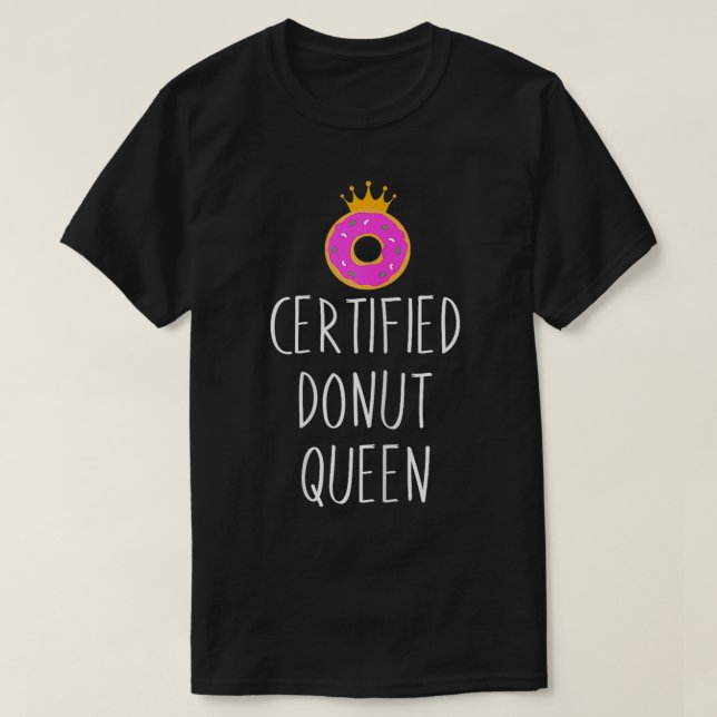 Donut Graphic Certified Donut Food Lover  T-Shirt (Design Front)
