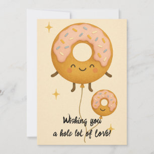 Donut Grow Up Cute Pastel Donut Birthday Card