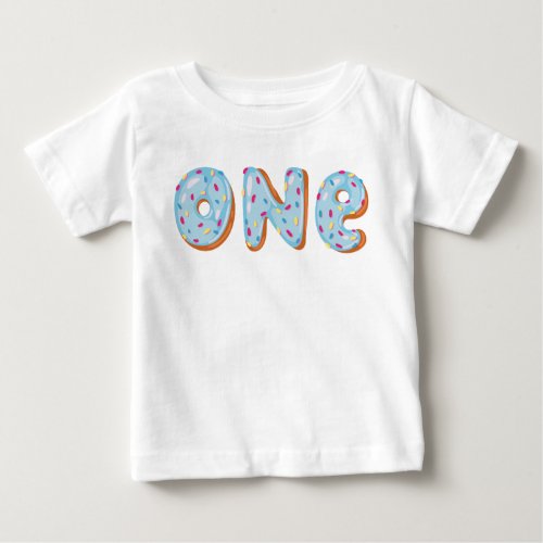 Donut Grow Up First birthday one Baby T_Shirt
