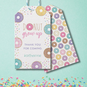 DONUT GROW UP GIFT TAGS