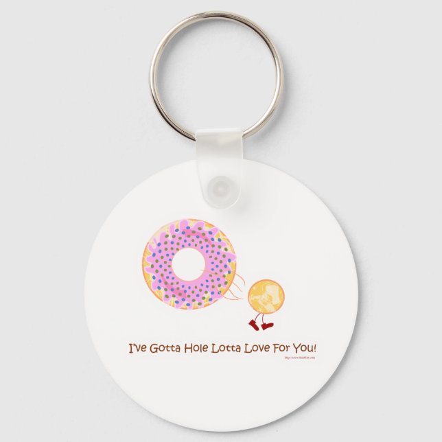 Donut Hole Love Keychain (Front)