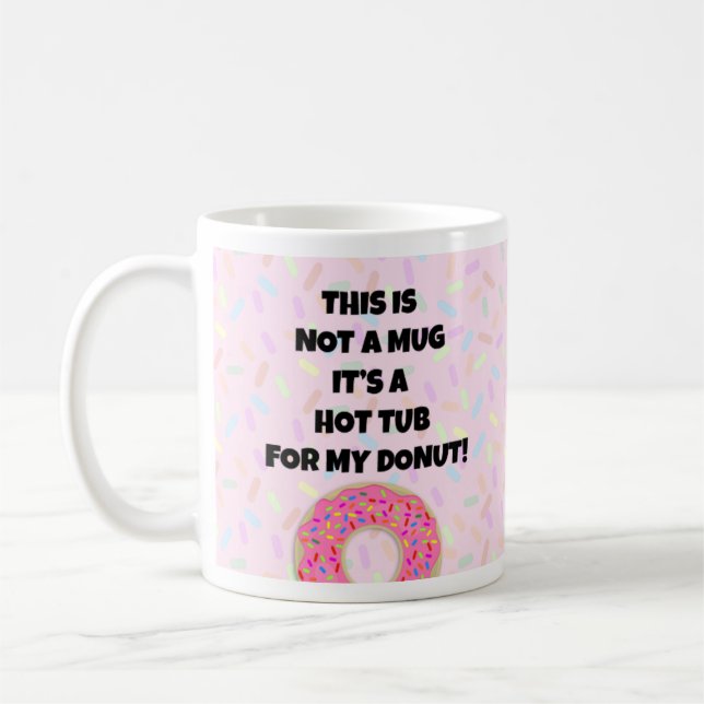 Donut Hot Tub Coffee Mug (Left)