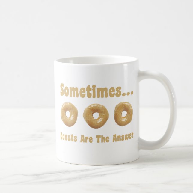 Donut Humor Coffee Mug (Right)