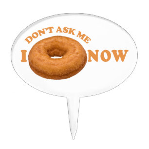 Donut Humor custom cake topper