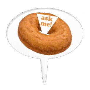 Donut Humor custom cake topper