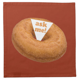 Donut Humor custom cloth napkins