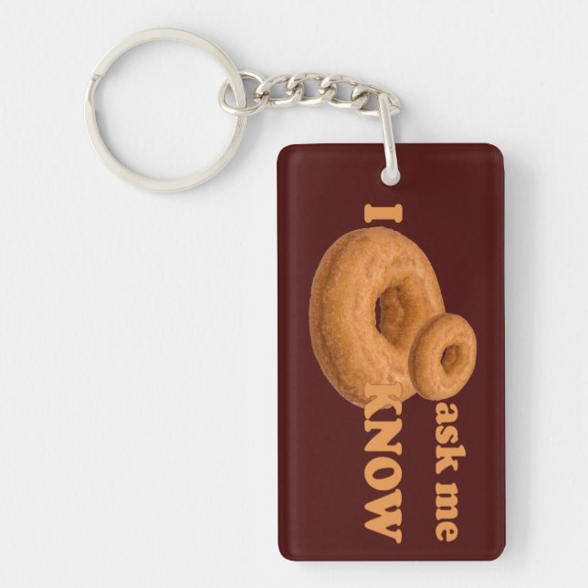 Donut Humor custom key chain (Front)