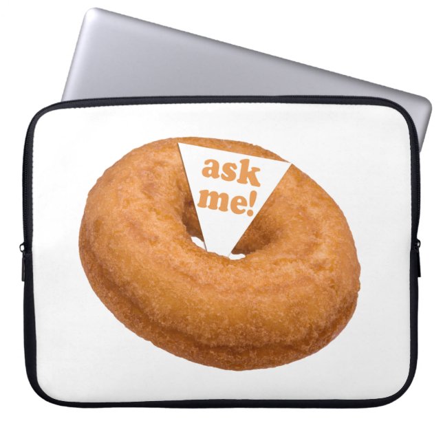 Donut Humor custom laptop sleeve (Front)