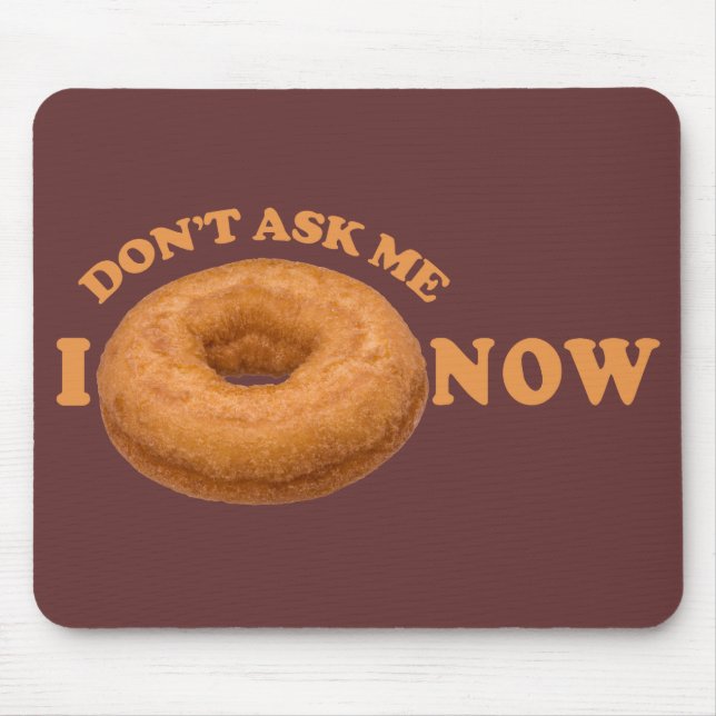 Donut Humor custom mousepad (Front)