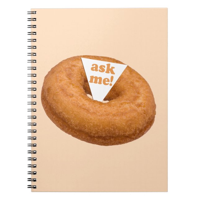 Donut Humor custom notebook (Front)