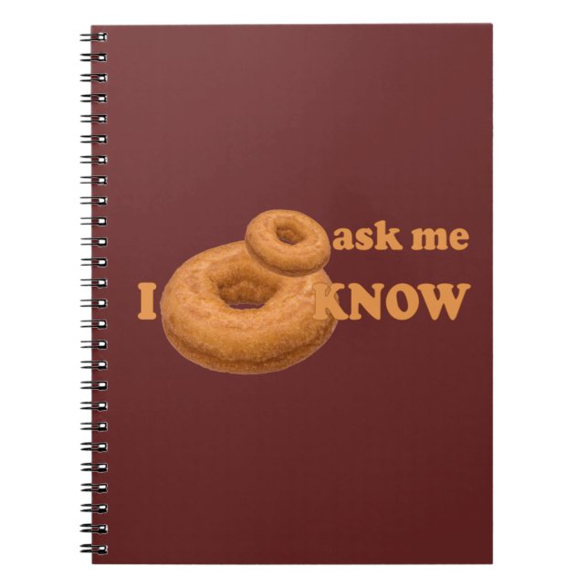 Donut Humor custom notebook (Front)