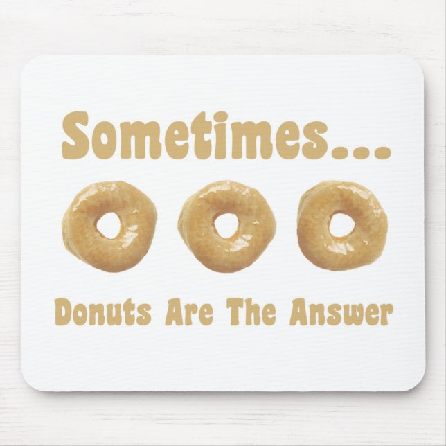 Donut Humor Mouse Pad (Front)