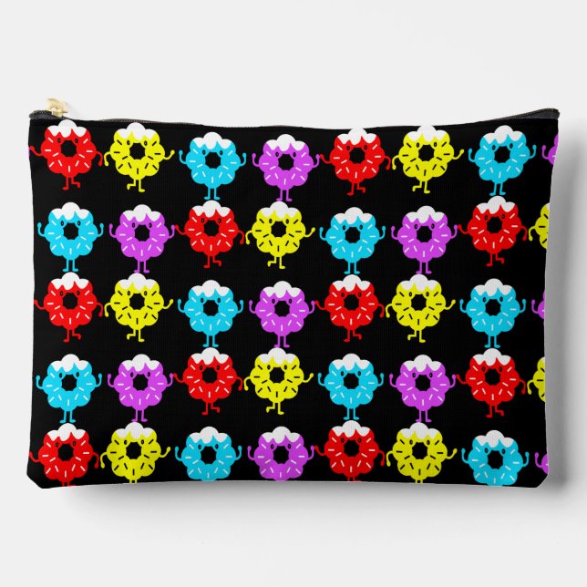 Donut Inspired Gift Accessory Pouch (Front)
