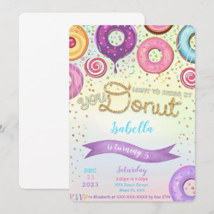 Donut Invitation