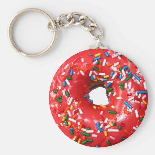 plush donut keychain