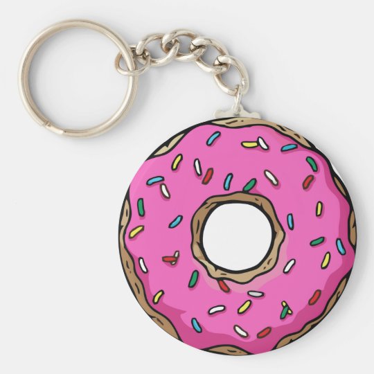 plush donut keychain