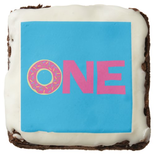 Donut Kids Birthday Party Cute Brownie