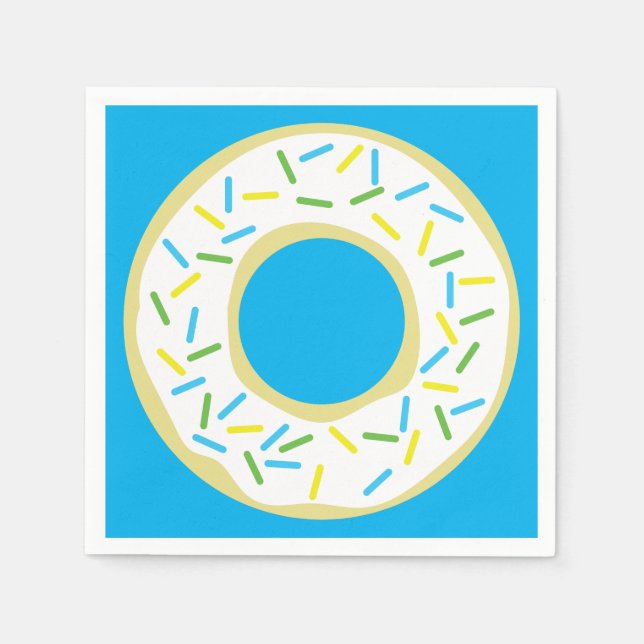 Donut Kid's Birthday Party Cute Napkins (Front)