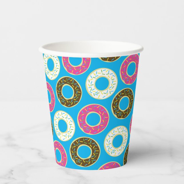 Donut Kid's Birthday Party Cute Paper Cups (Front)