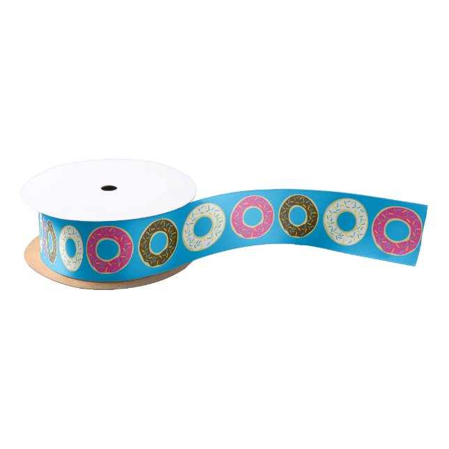 Donut Kid's Birthday Party Cute Satin Ribbon (Spool)