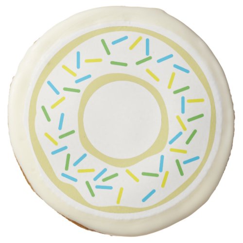 Donut Kids Birthday Party Cute Sugar Cookie