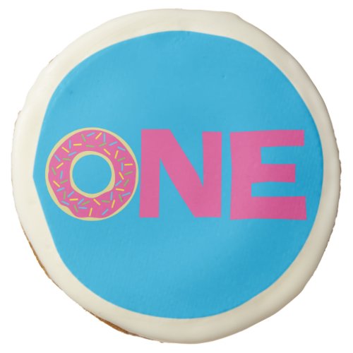 Donut Kids Birthday Party Cute Sugar Cookie