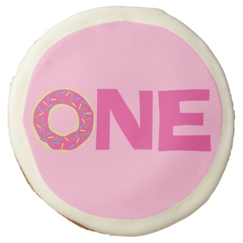 Donut Kids Birthday Party Cute Sugar Cookie