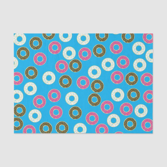 Donut Kid's Birthday Party Cute Tissue Paper (Front)