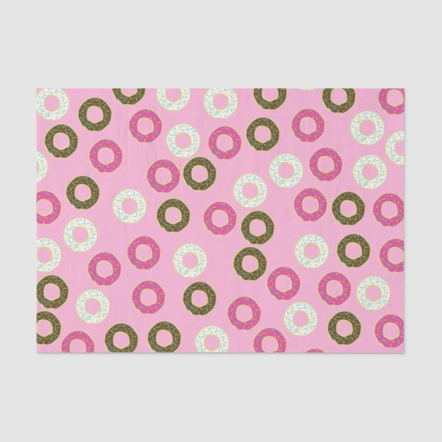 Donut Kid's Birthday Party Cute Tissue Paper (Front)