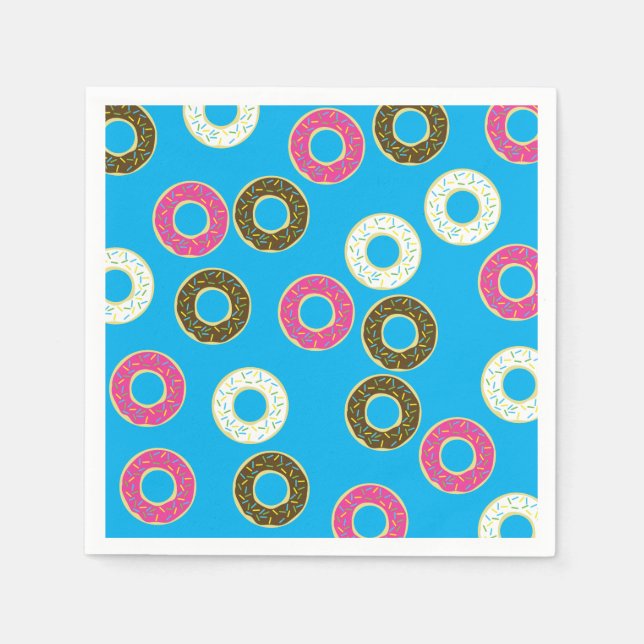 Donut Kids Birthday Party Napkins (Front)