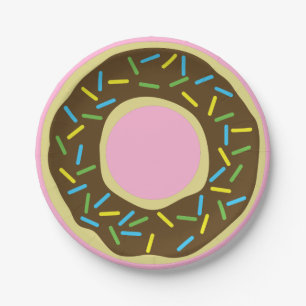 Donut Kids Birthday Party Paper Plates