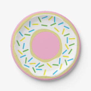 Donut Kids Birthday Party Paper Plates