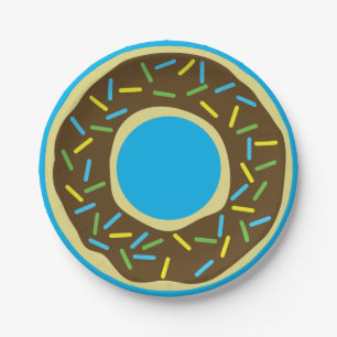 Donut Kids Birthday Party Paper Plates