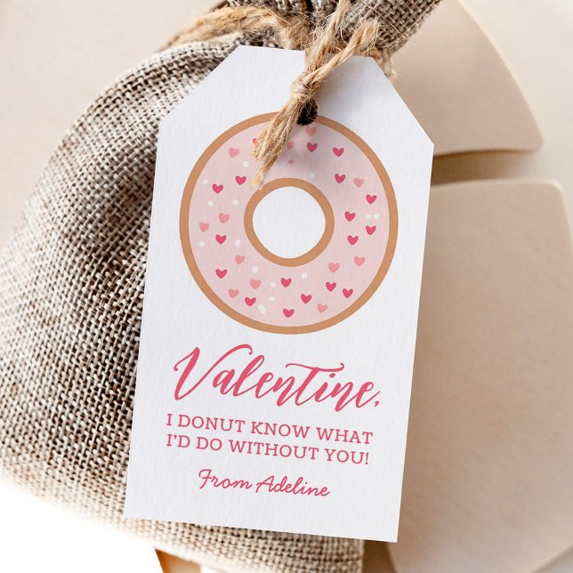 Donut Kids Valentines Day Gift Tags (Creator Uploaded)