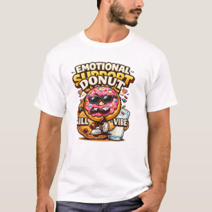 Donut Kill My Vibe Funny Donut Cartoon T-Shirt