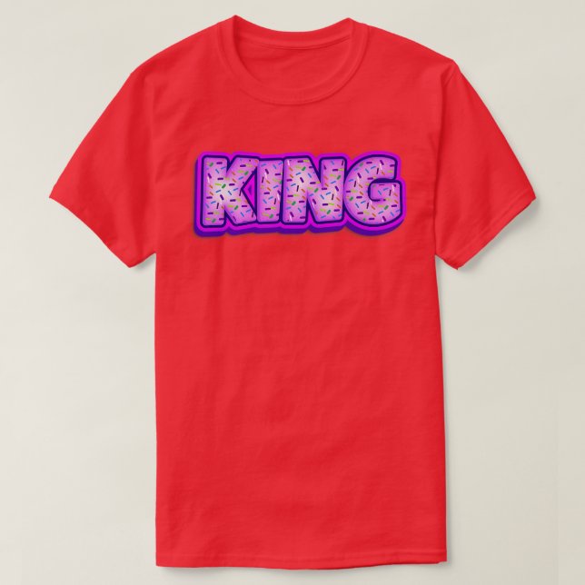 Donut King Baker Donuts Lover Baking Royalty Baked T-Shirt (Design Front)