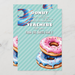 donut know what to do gift CARD HOLDER teacher