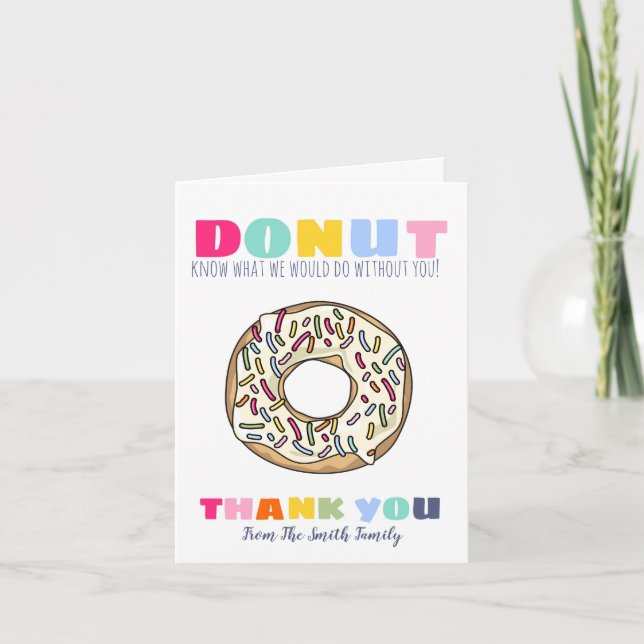 donut know what to do teacher gift CARD HOLDER (Front)
