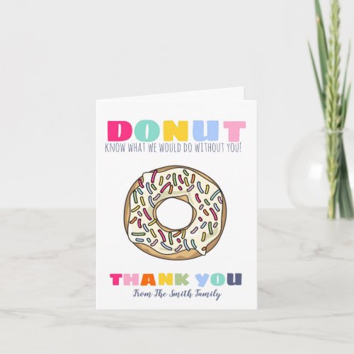 donut know what to do teacher gift CARD HOLDER