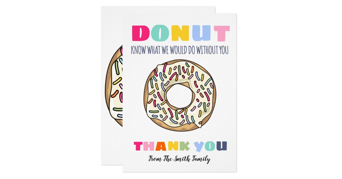 Donut Know What To Do Teacher Gift Card Holder Zazzle Com