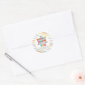 Donut Know What We'd Do Without You Appreciation Classic Round Sticker (Envelope)