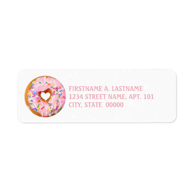 Donut Label (Front)
