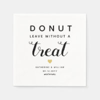 Donut Leave Without a Treat Modern Wedding