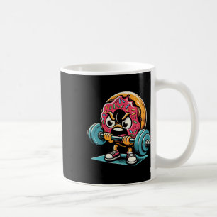 Donut Lifting Weights Funny Gym Workout Weightlift Coffee Mug